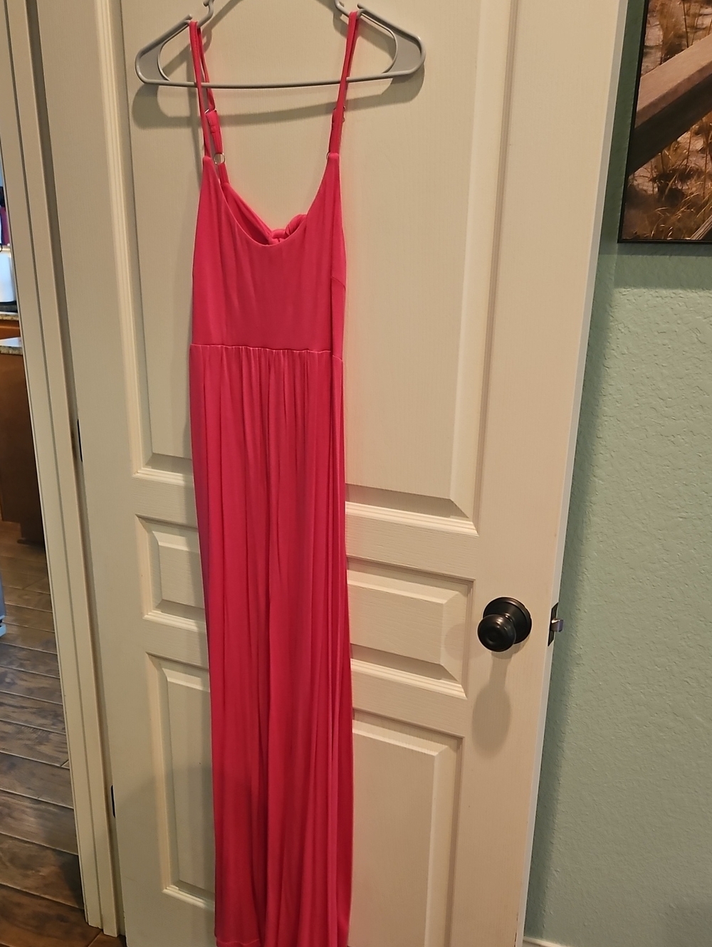 Women's Hot Pink Spaghetti-Strap Maxi Dress